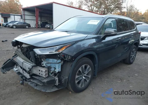 2021 Toyota Highlander Xle из США, поврежденный, VIN 5TDGZRAH9MS536350